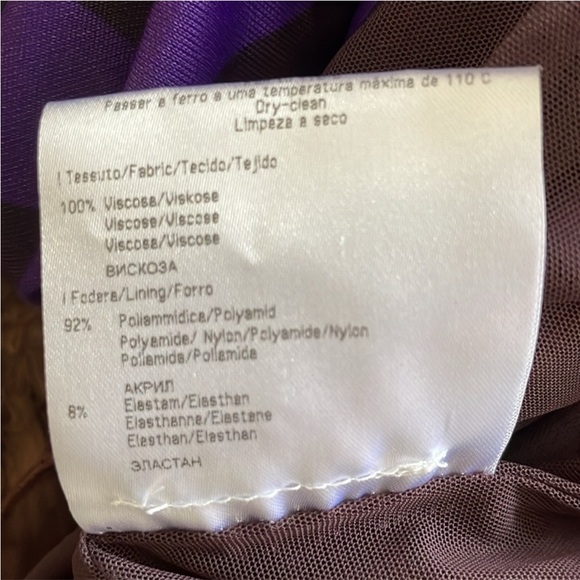 Versace Versus purple cowl neck midi dress, size US M/8 - Picture 10 of 10